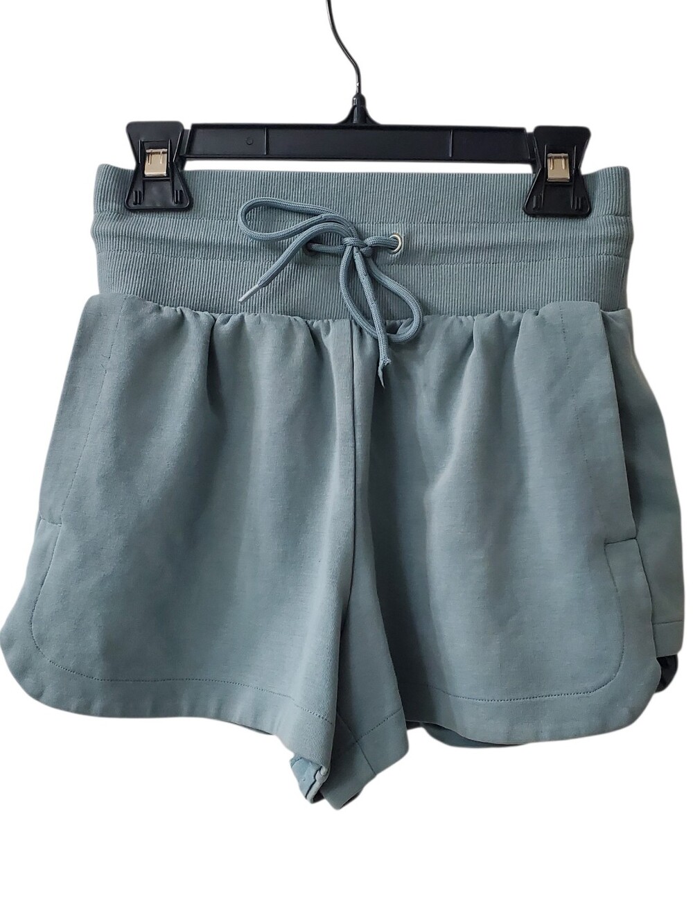 Old Navy Dusty Blue High-Waist Drawstring Athletic Shorts